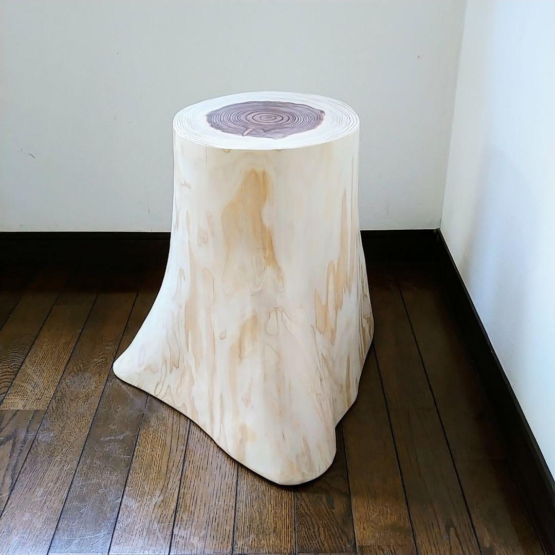 丸太スツール　丸太サイドテーブル スギ