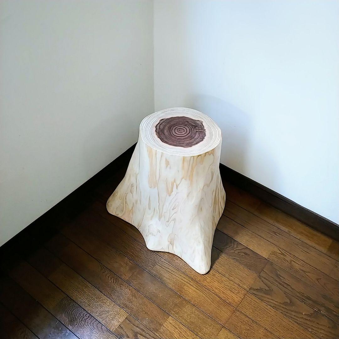 丸太スツール　丸太サイドテーブル スギ