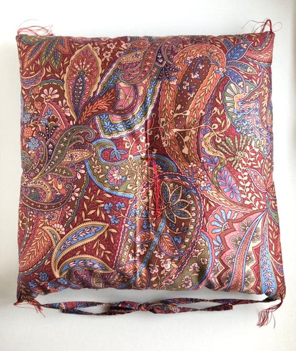 No. 座7　紐付き和座布団　チェア用　座椅子用　4枚セット