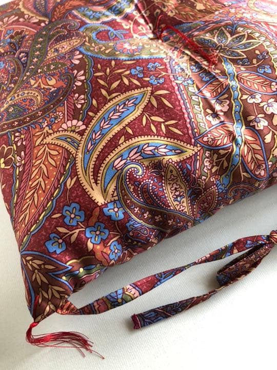 No. 座7　紐付き和座布団　チェア用　座椅子用　4枚セット