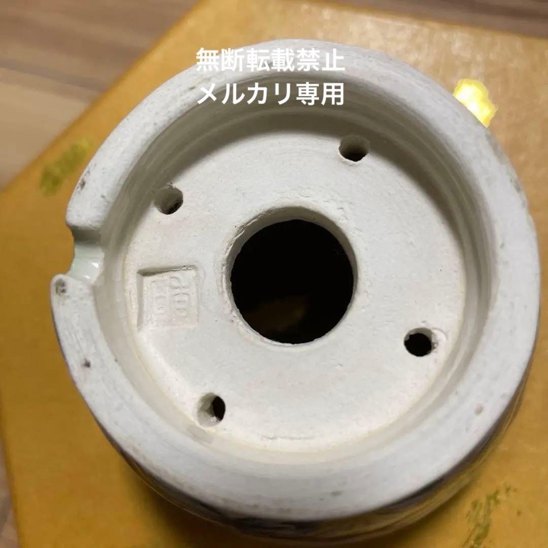 盆栽鉢　桑津香石　丸鉢　山野草　植木鉢　絵鉢