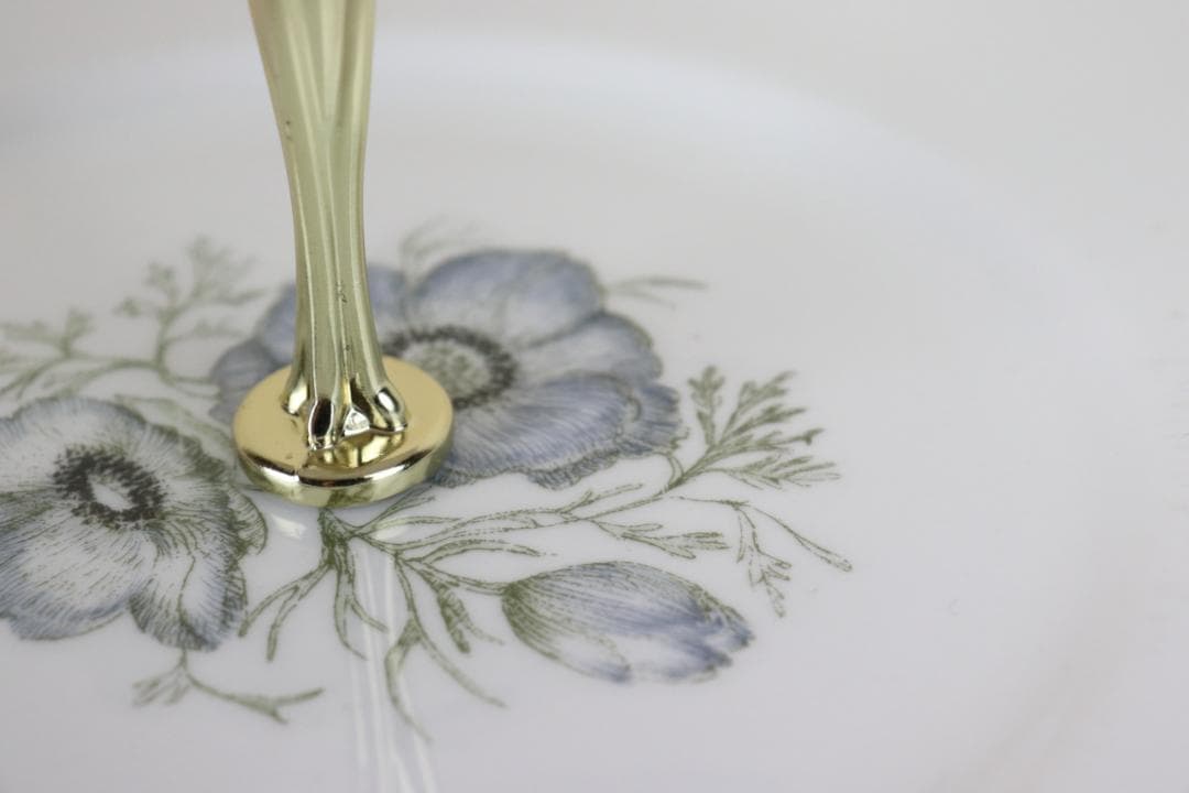 ウェッジウッド　スージークーパー　グレンミスト　ケーキスタンド　英国ヴィンテージ