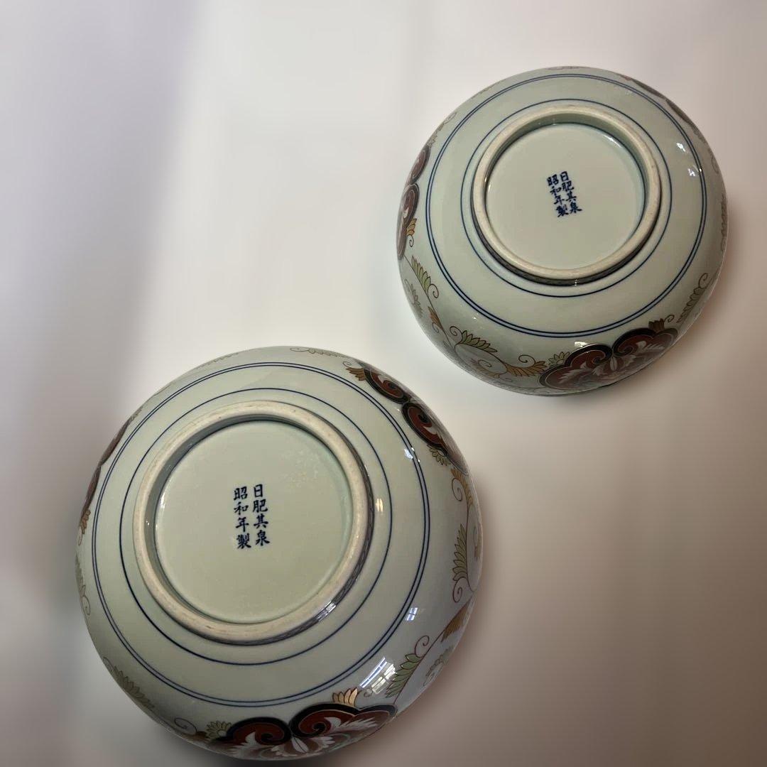 日肥其泉 昭和年製 極錦金彩古伊万里 飾り皿 大皿 大鉢 有田焼