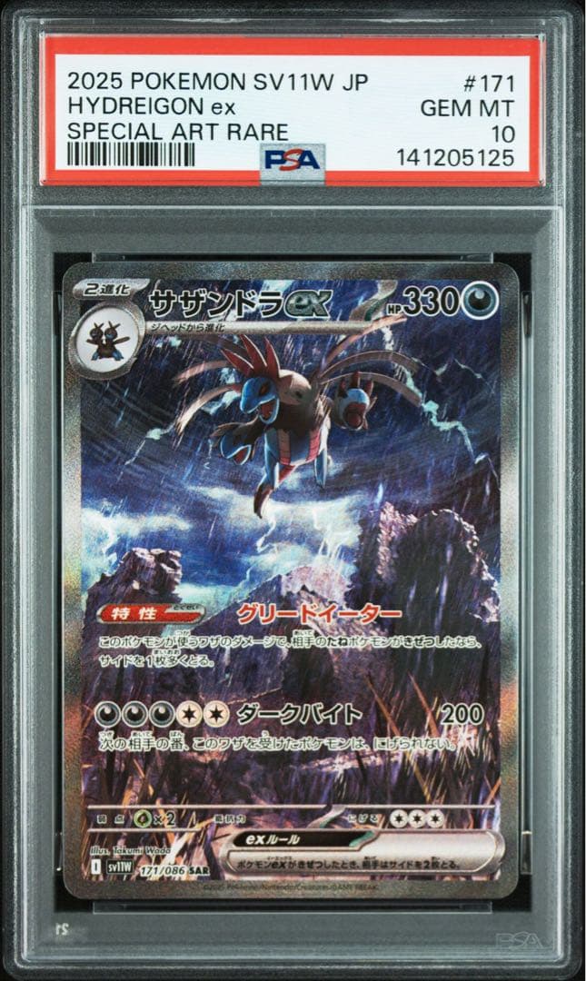 サザンドラex キュレムex SAR PSA10 連番