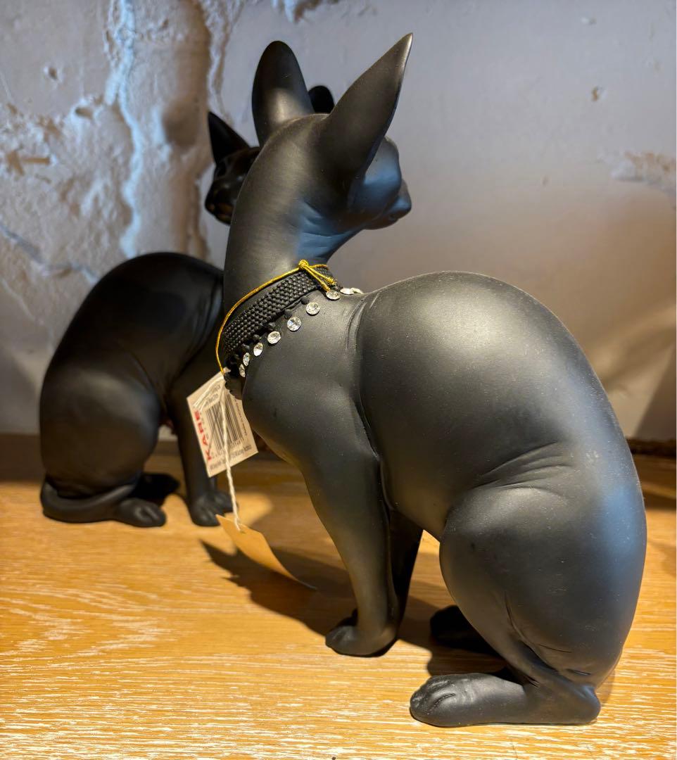 KARE カレ 正規品 オブジェ ブラック キャット 27 cm 猫 置物
