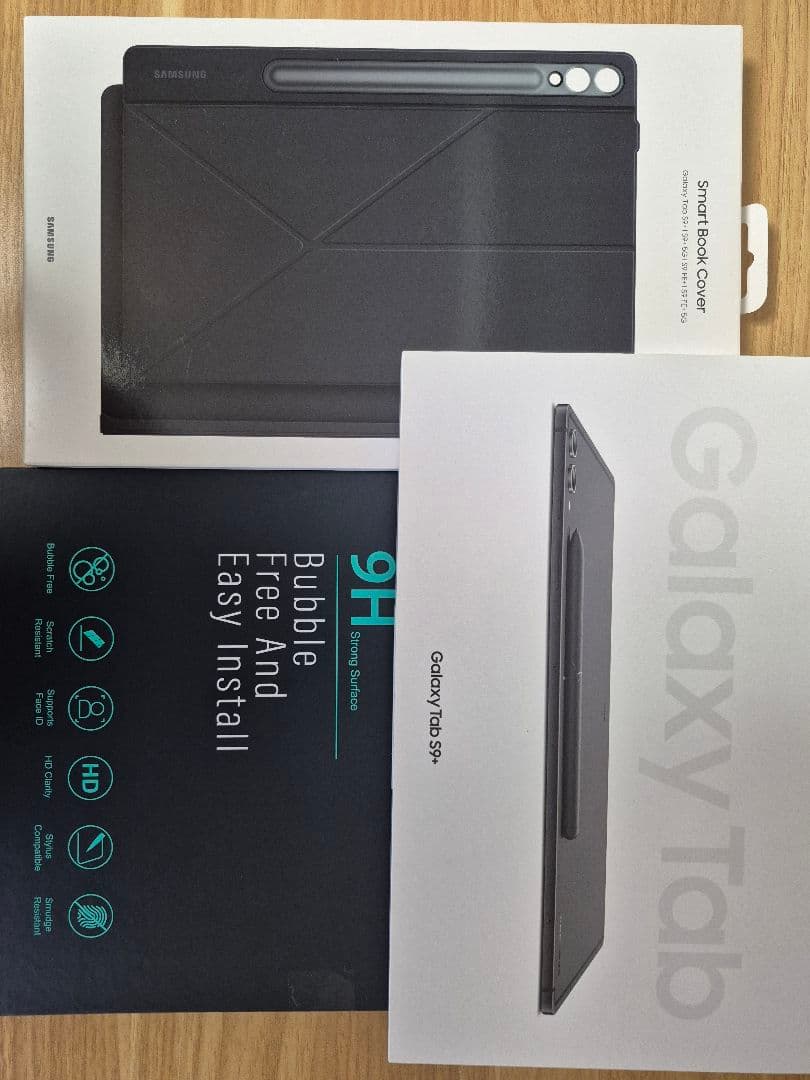 Galaxy Tab S9+ 256GB Wi-Fiモデル フィルム 純正ケース