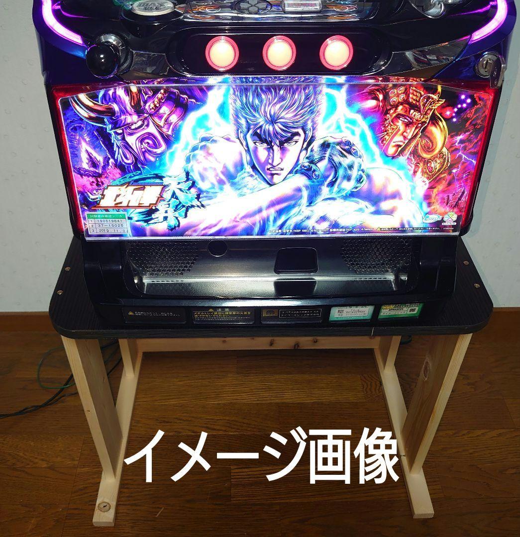 【累積186台目】パチスロを置く台（1台用シンプルスタンド）★黒色の高さ50㌢①