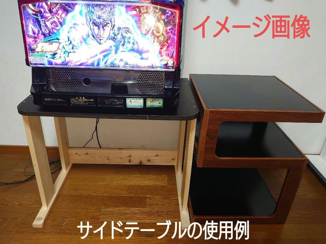 【累積186台目】パチスロを置く台（1台用シンプルスタンド）★黒色の高さ50㌢①