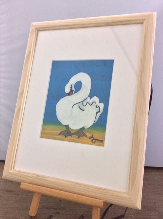 樋上千哲 憩う 染画 染額 骨董　インテリア　アンティーク 置物　断捨離です