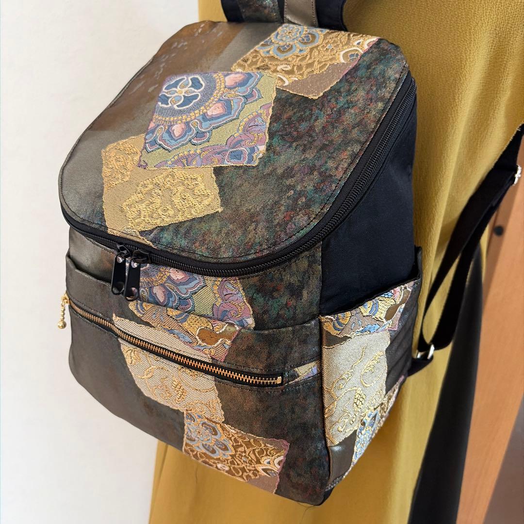 帯リメイクリュック 2-59