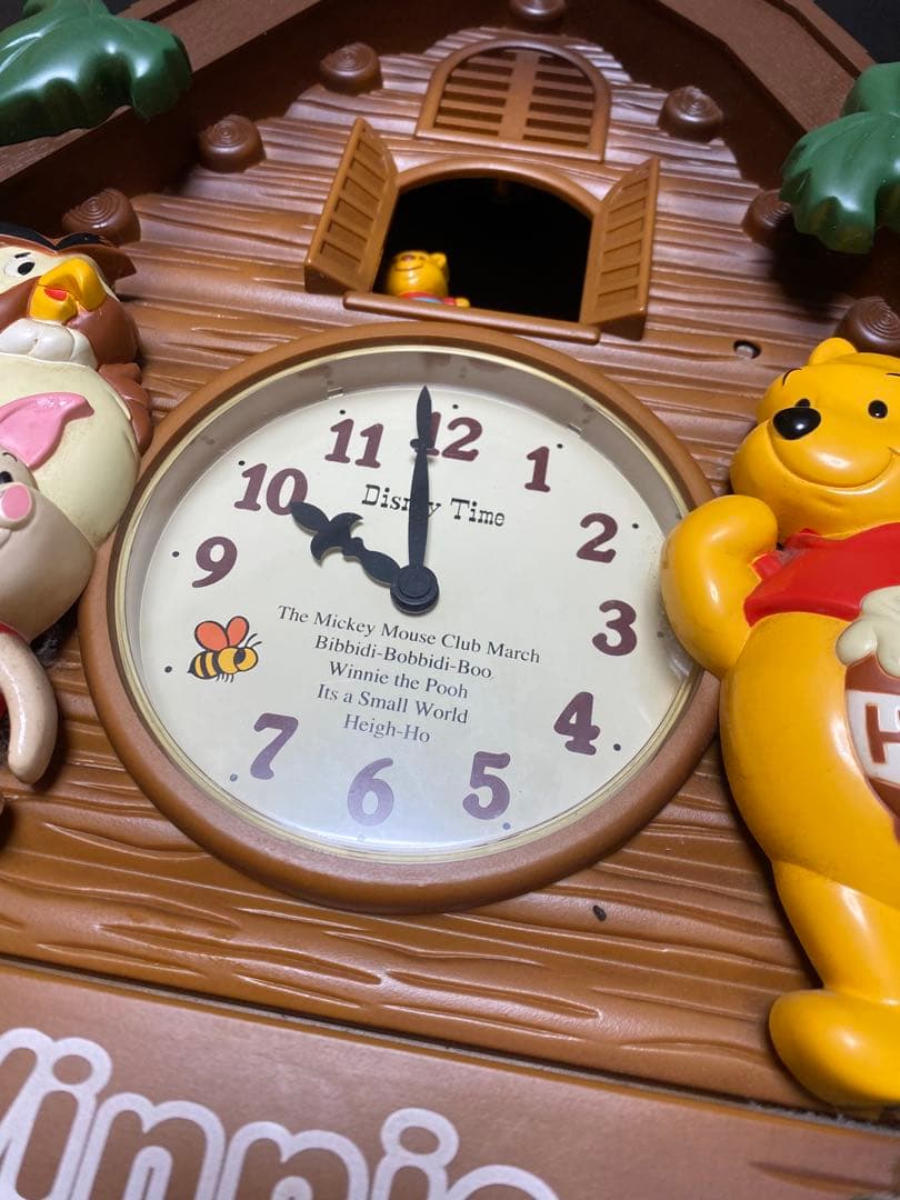 くまのプーさん 振り子時計 ディズニー　壁掛け時計
