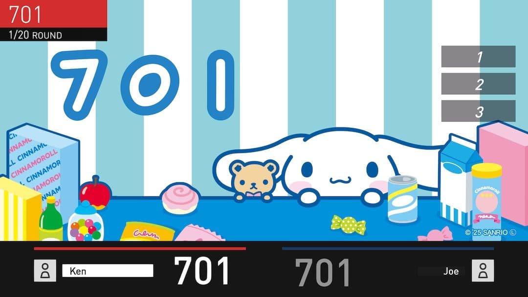 サンリオキャラクターズダーツセット 2025 ダーツハイブ店舗限定 シナモロール