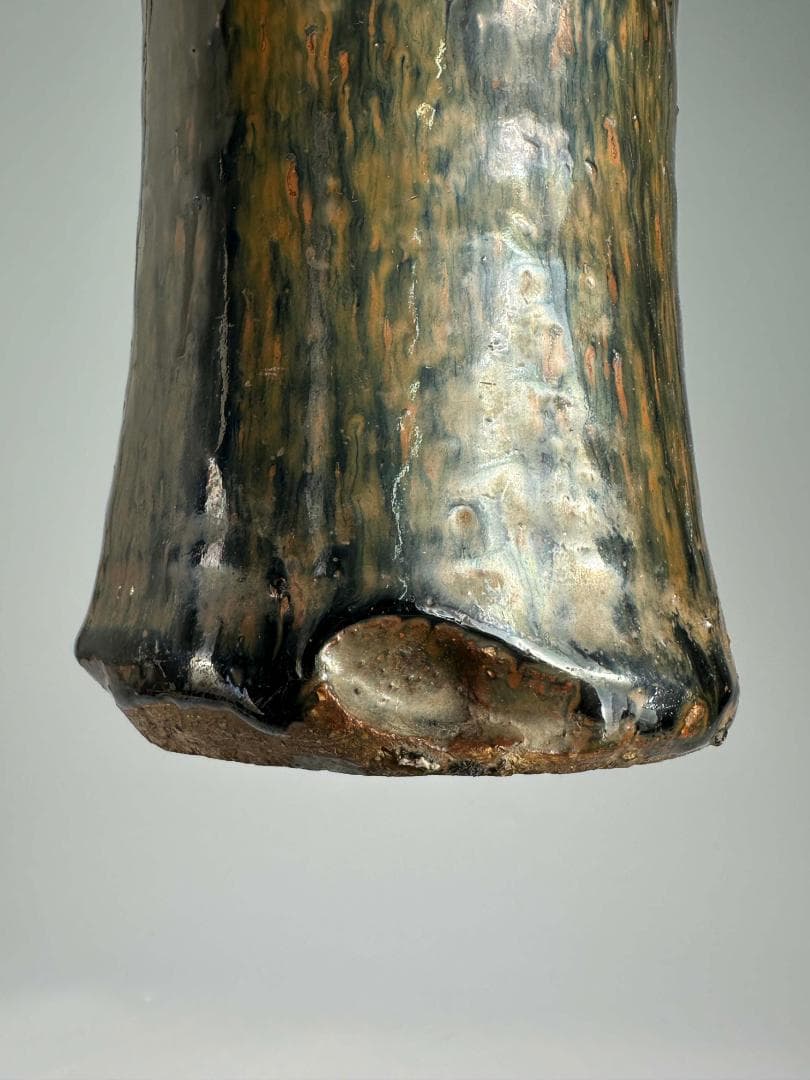 UM5-3華道具　天目花瓶　時代花瓶　花器　唐物