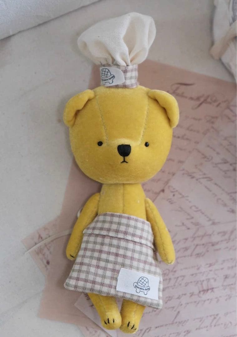 ジンジャーイエローテディベア アーティストベア 海外作家様 ハンドメイド くま