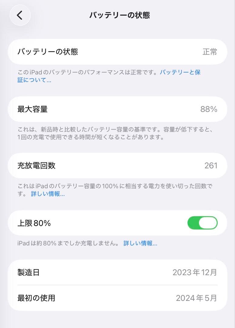 iPad Air M2 11インチ128GB Wi-Fi 本体+純正充電器 美品