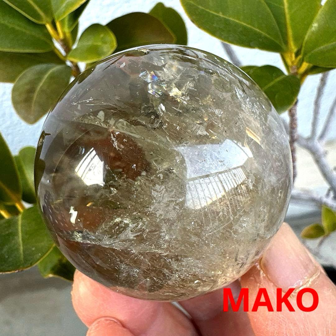 M1932☆シトリンクォーツ丸玉51mm☆天然石　原石☆N51016-B