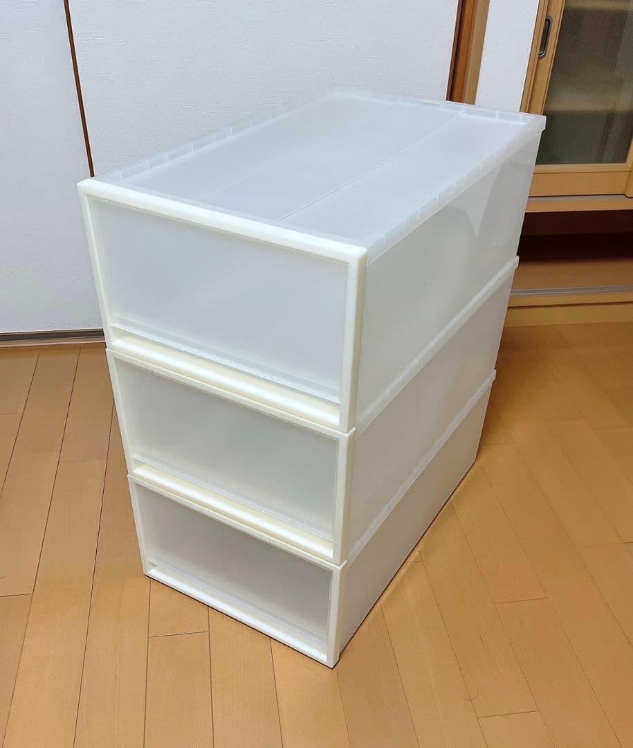 【専用出品】無印良品/収納、衣装ケース/ポリプロピレン大サイズ3個セット