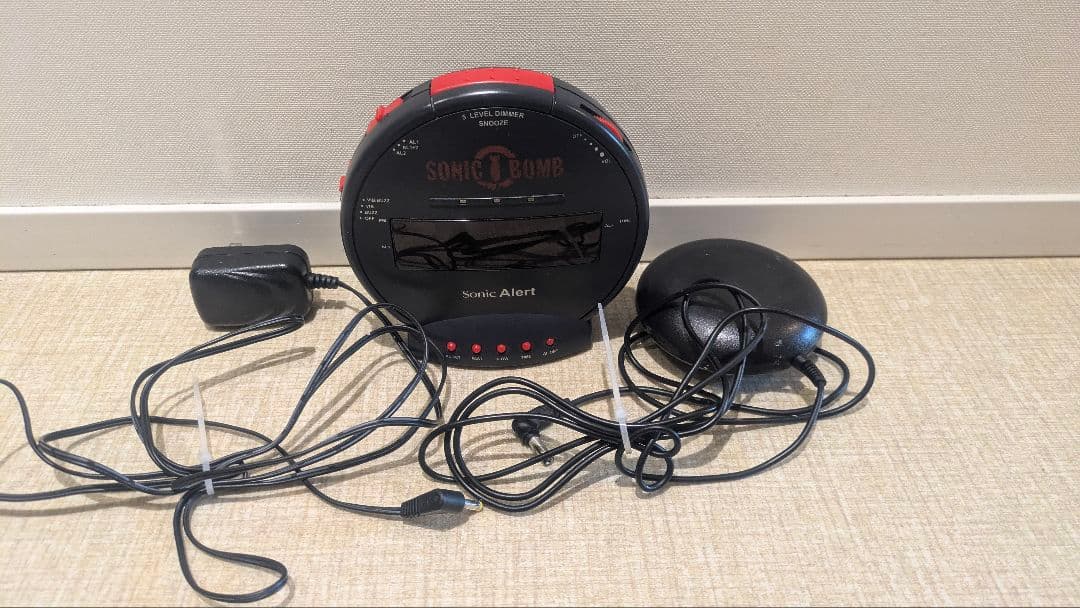 Sonic Alert デジタル置時計 振動＋爆音 ソニックボム BOMB 電子