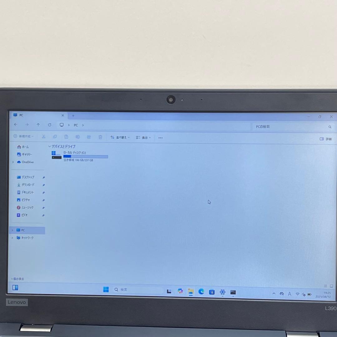 #100 レノボ Thinkpad L390 i5-8265U 8GB 256G