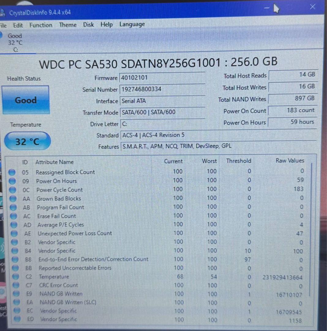 #100 レノボ Thinkpad L390 i5-8265U 8GB 256G
