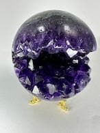 高品質ウルグアイ産アメジスト　笑口　天然石　縁起物 9.4×8.7 830g