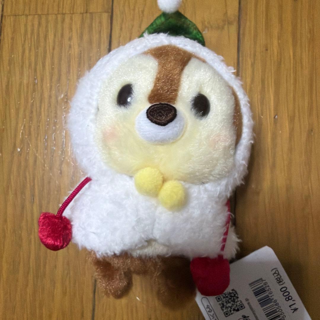 うるぽちゃん　チップとデール　ディズニーストア　クリスマス　雪だるま　チデ