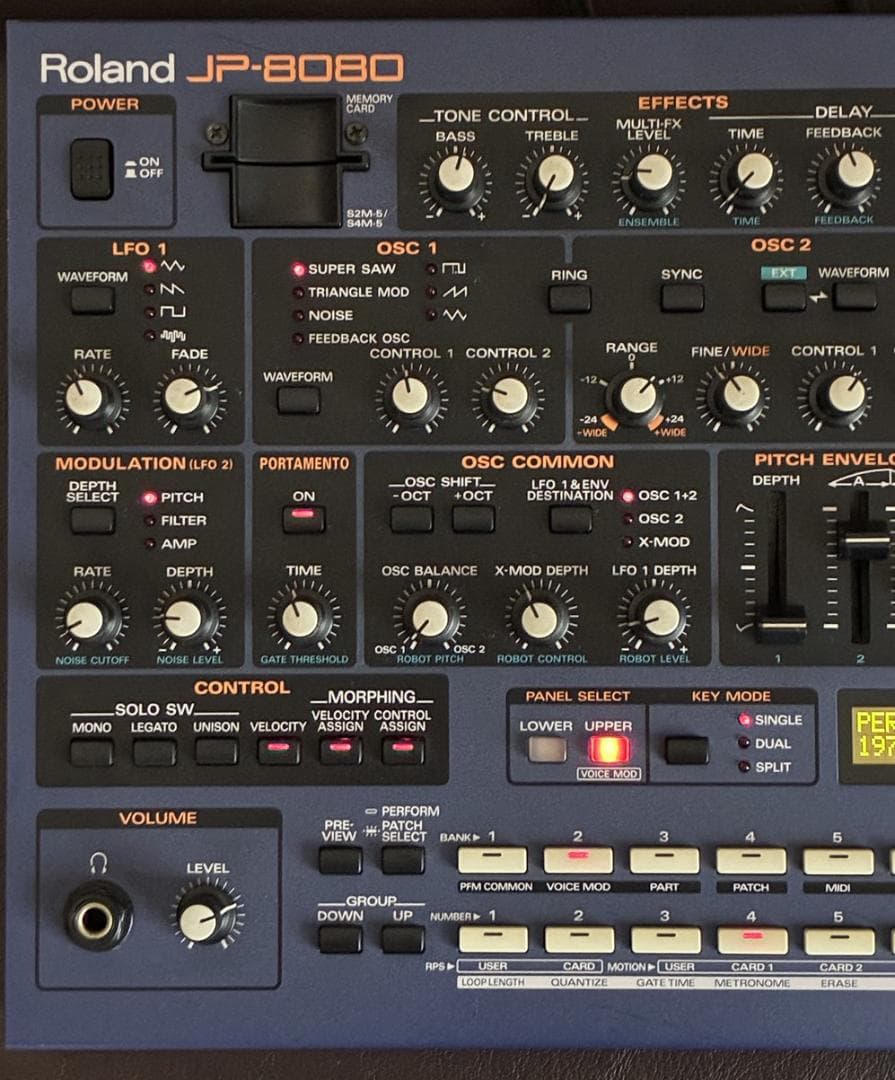 Roland JP-8080 アナログモデリングシンセサイザー 完動品