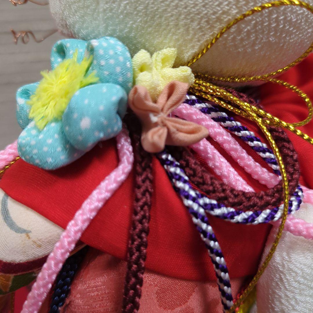 ぶす姫、ブス猫、招き猫、縁起物、古布、ちりめん、