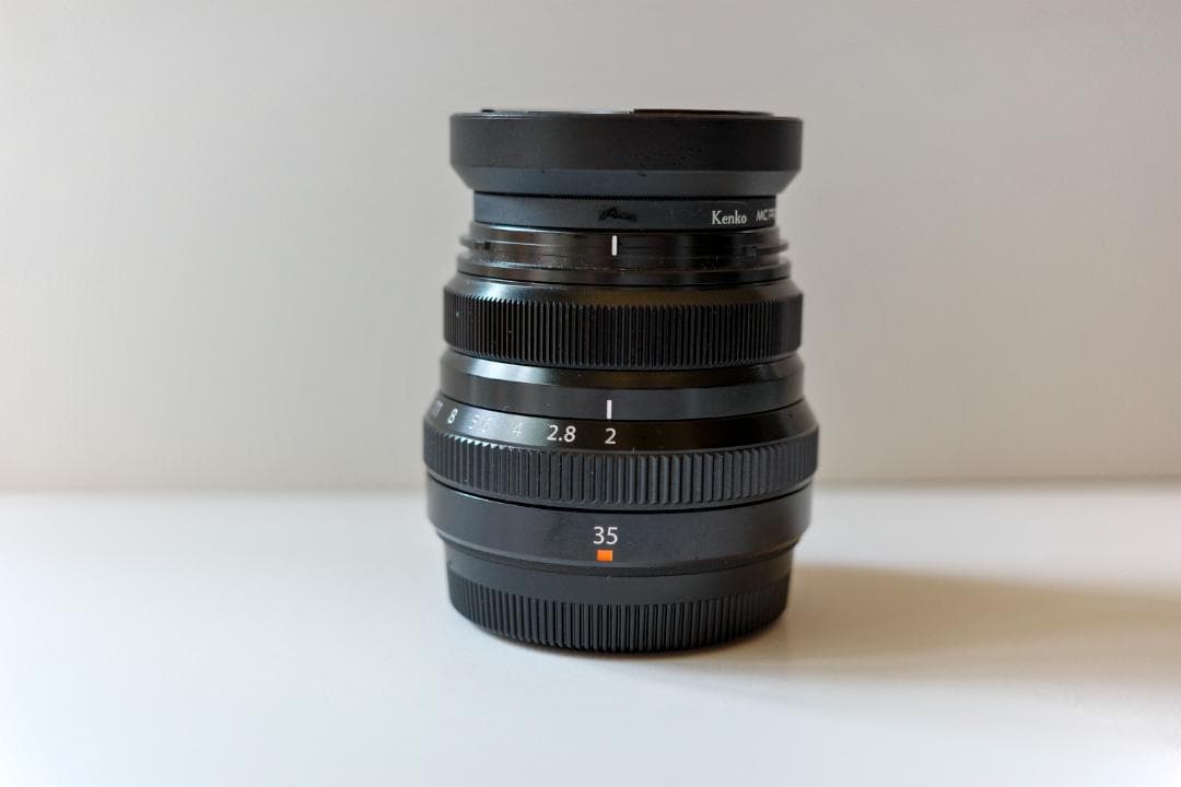 【良品・防湿庫保管】FUJIFILM XF35mm F2 R WR ブラック