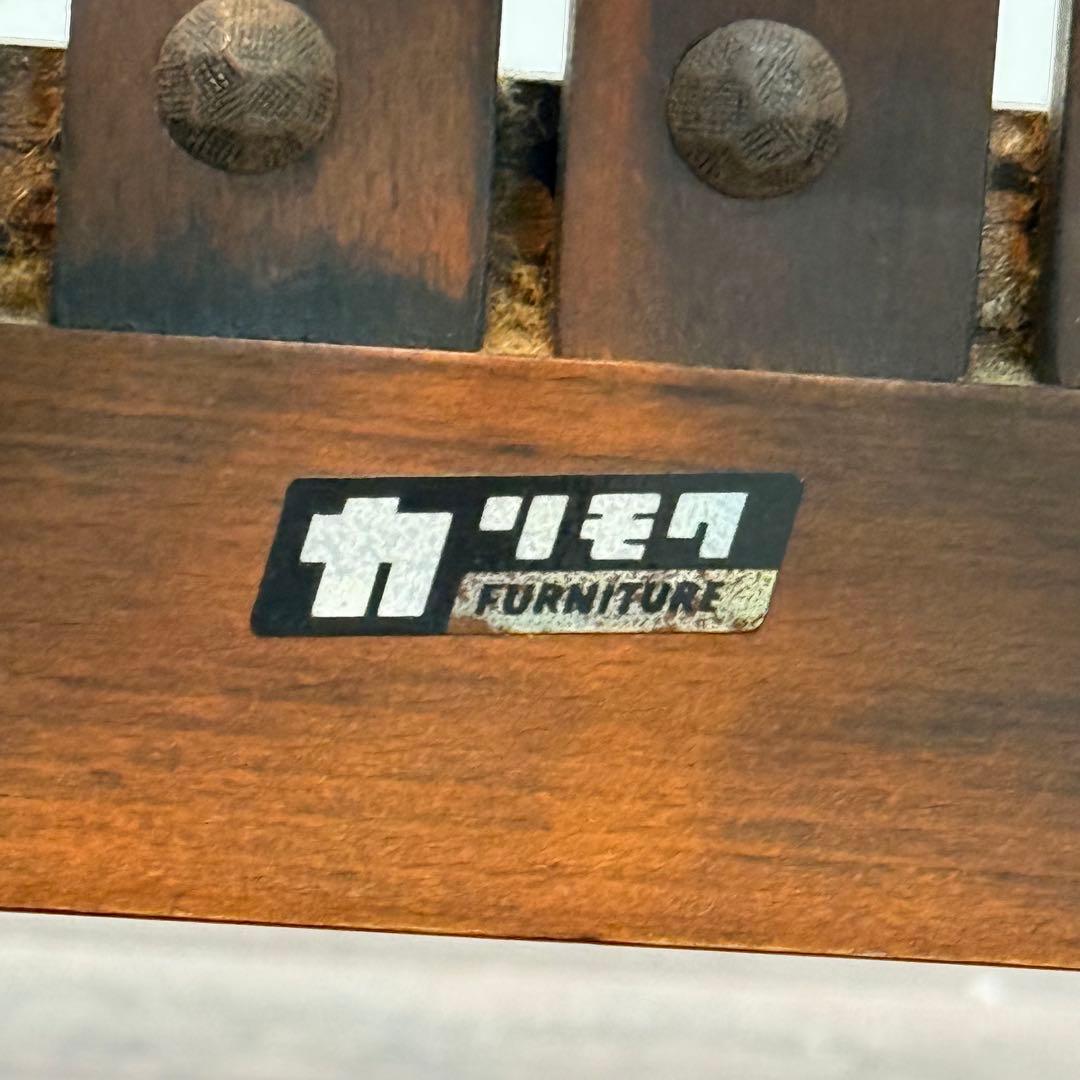 H110K66b カリモク オールドカリモク スリッパラック 鋲打ち