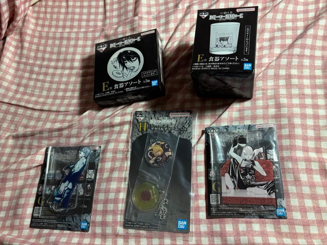 デスノート　DEATH NOTE　一番くじ　夜神月　L　ミサミサ　メロ
