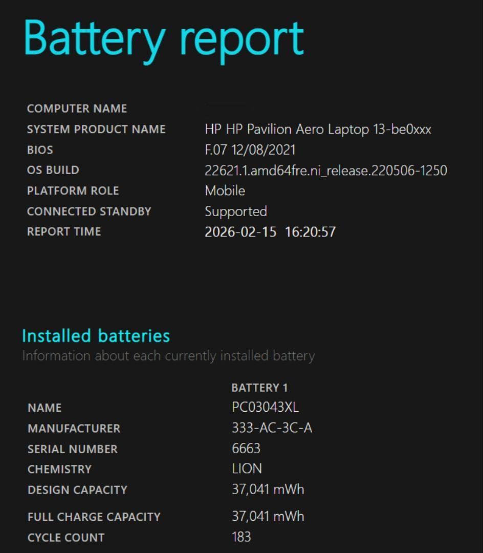 Windowsノート本体 HP Pavilion Aero 13 16GB 512GB Ryzen7