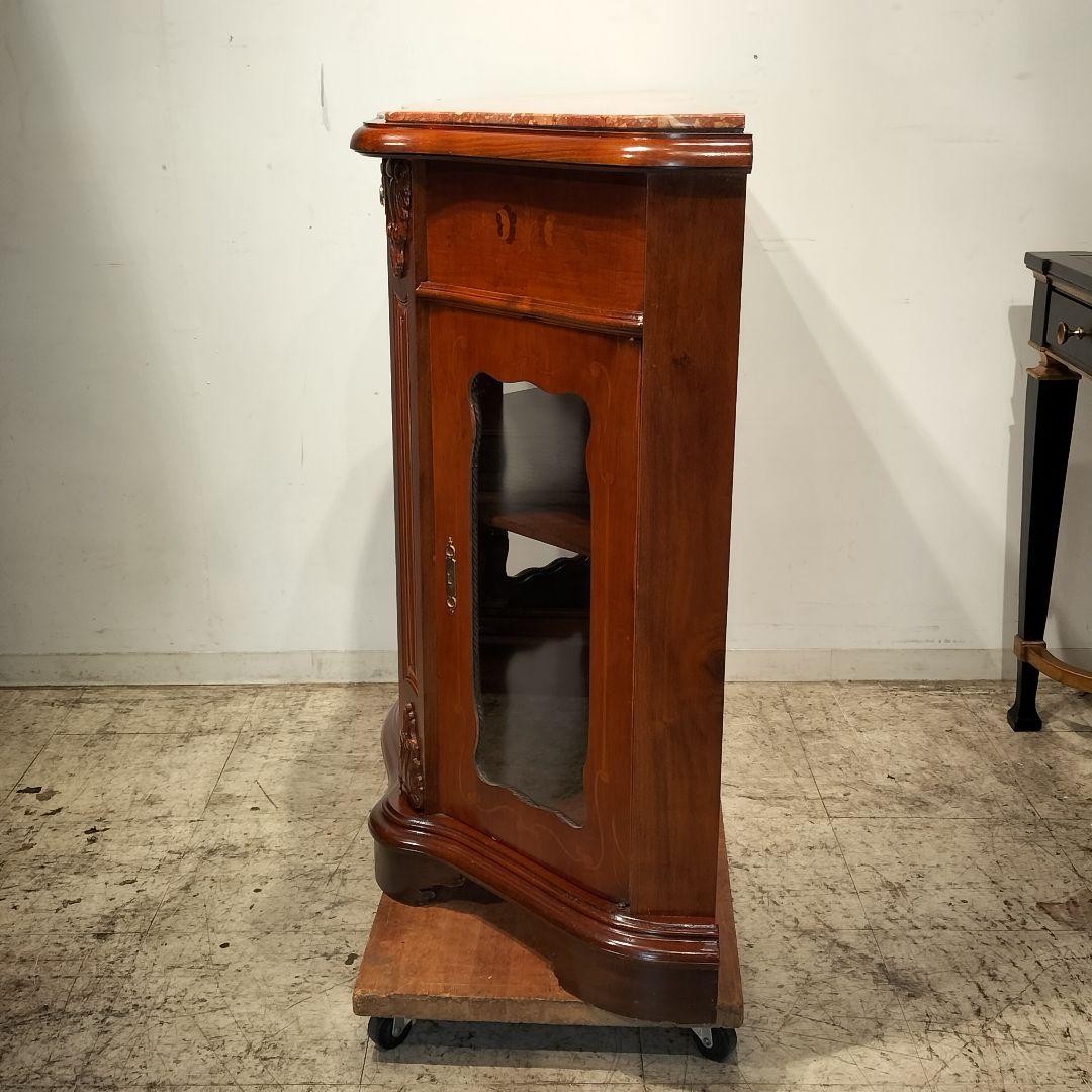 M♦年始Sale東名 象嵌　アンティーク　サイドボード　リプロ　大理石