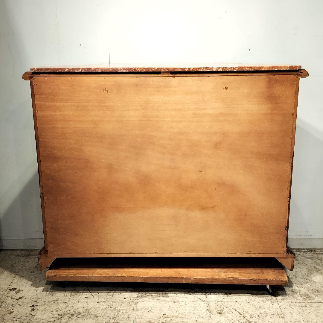 M♦年始Sale東名 象嵌　アンティーク　サイドボード　リプロ　大理石