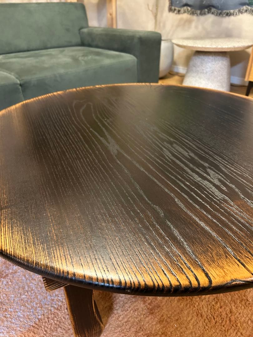 久遠色　無垢ちゃぶ台　 大阪府自走配送25000円　引き取り22000円