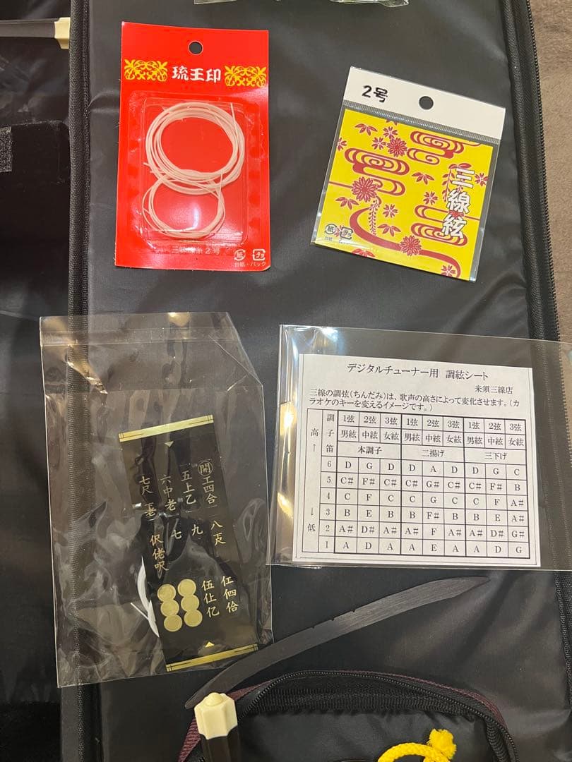 三線ケース付きテキスト1冊その他付属品付き