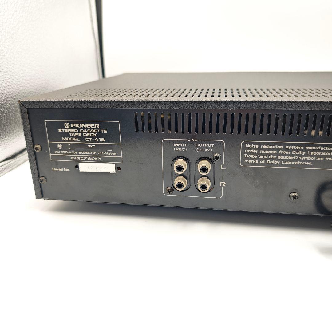 【美品・完全動作◎】PIONEER CT-415 カセットデッキ
