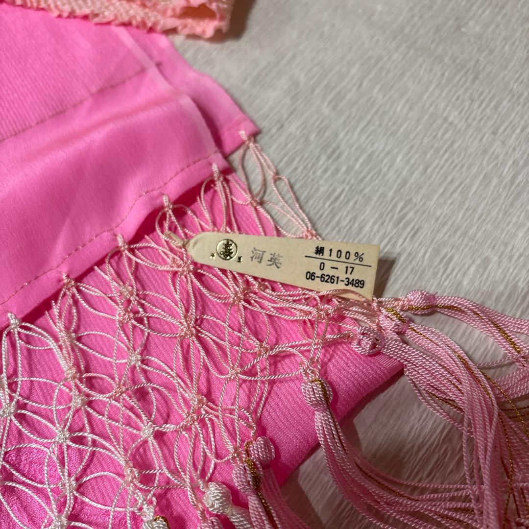 七五三　着物セット　7歳　正絹　パールホワイト　白色