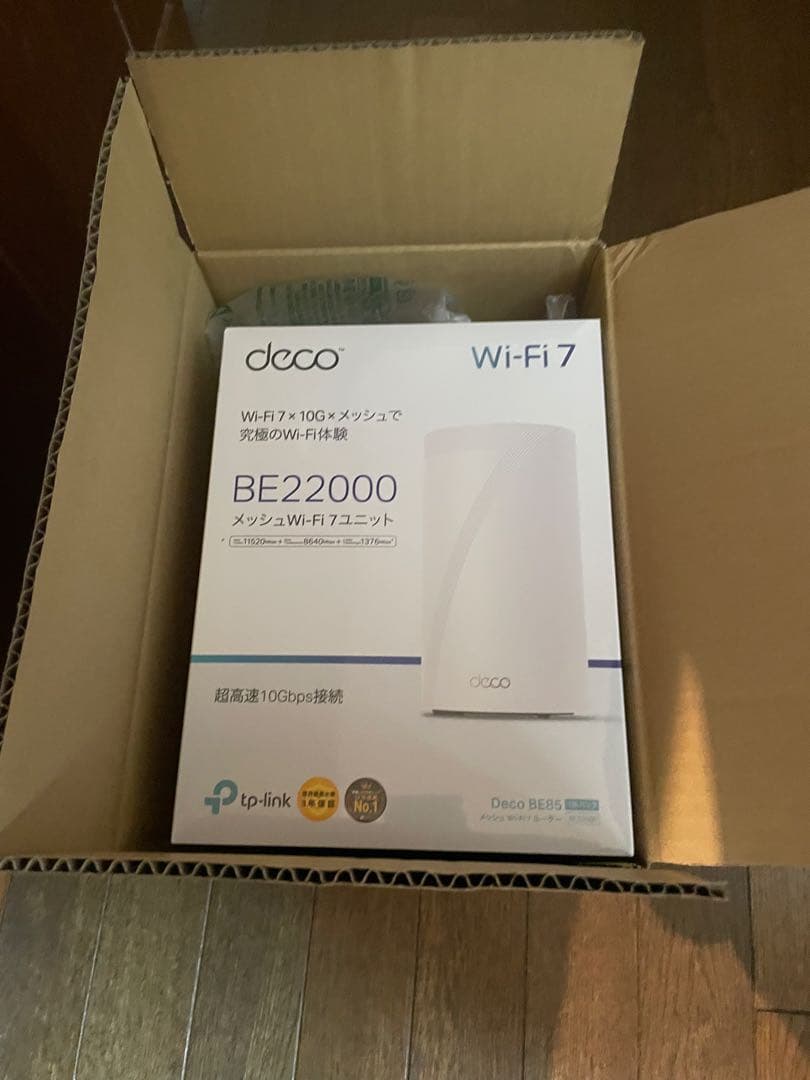 TP-Link BE22000 Deco BE85 Wi-Fi7メッシュルーター