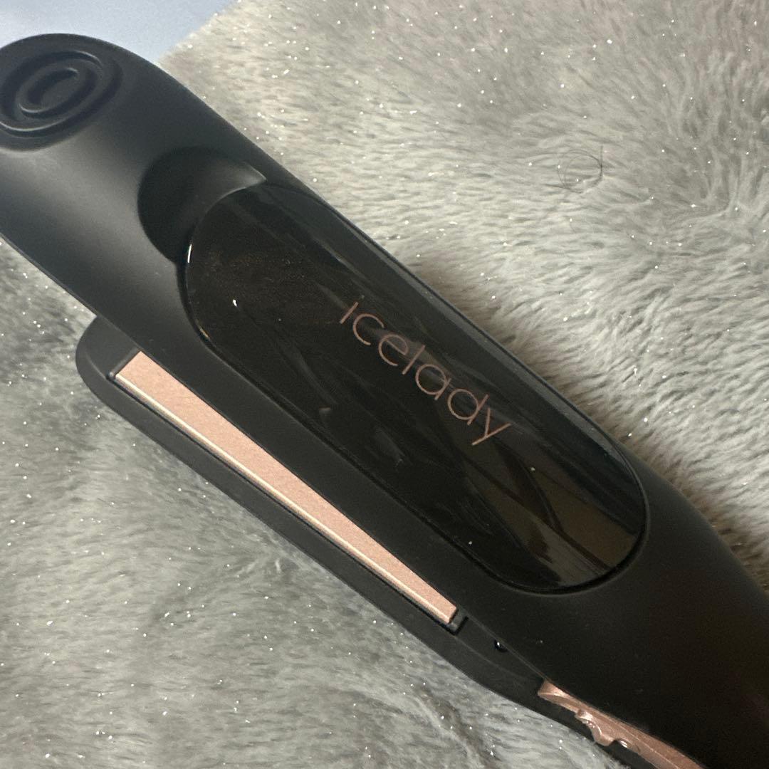 icelady スチームヘアアイロン ブラック