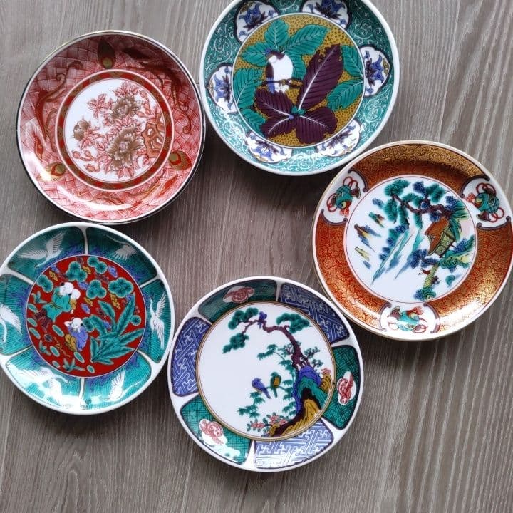 九谷焼 歴代画 5枚セット 新品未使用品 美品です。
