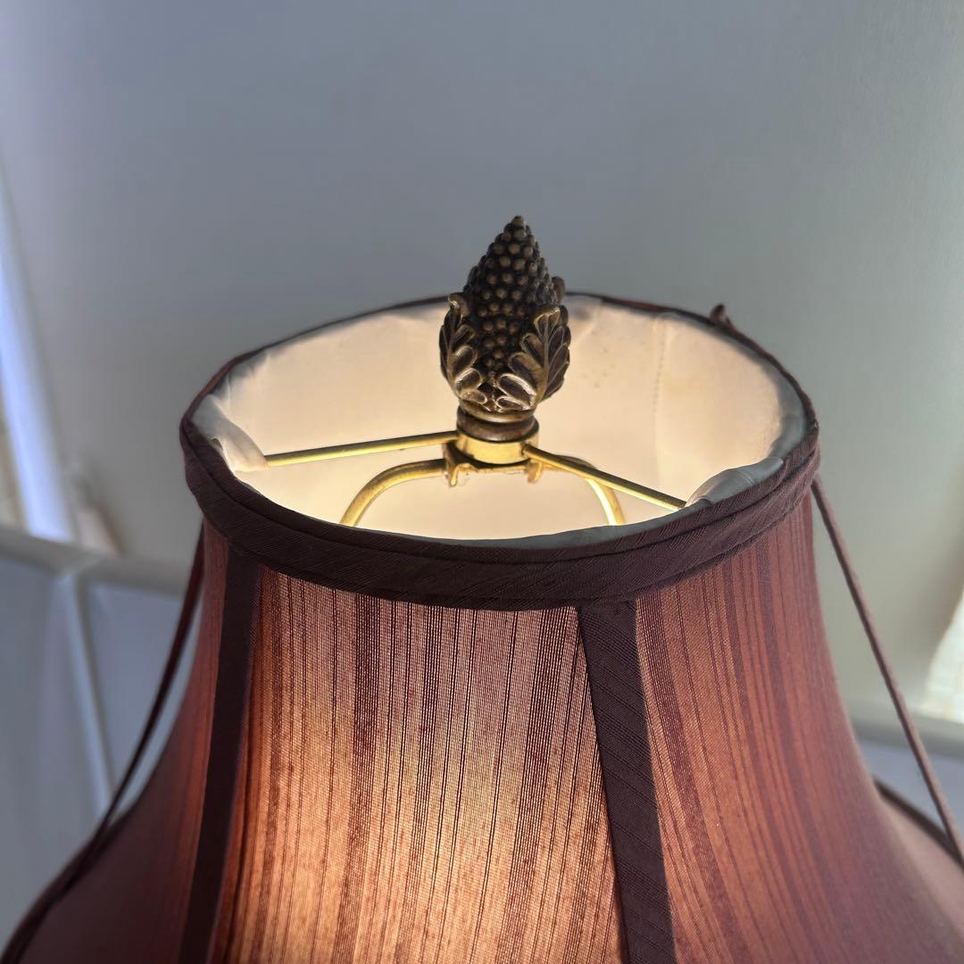 木製　フロアランプ　アンティーク　ロングランプ　　レトロ　スタンドランプ