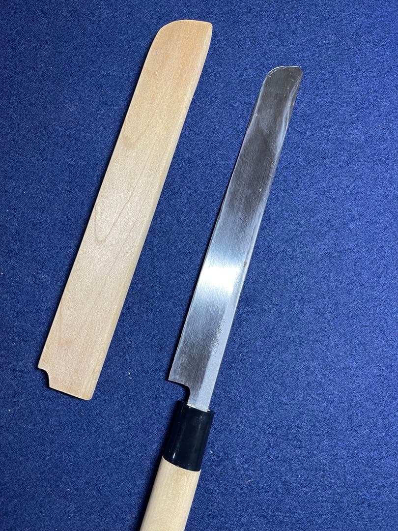 【墨研】呉竹精昇堂◆紙断包丁 奈良菊一製◆使用品◆書道 アート 紙切りナイフ