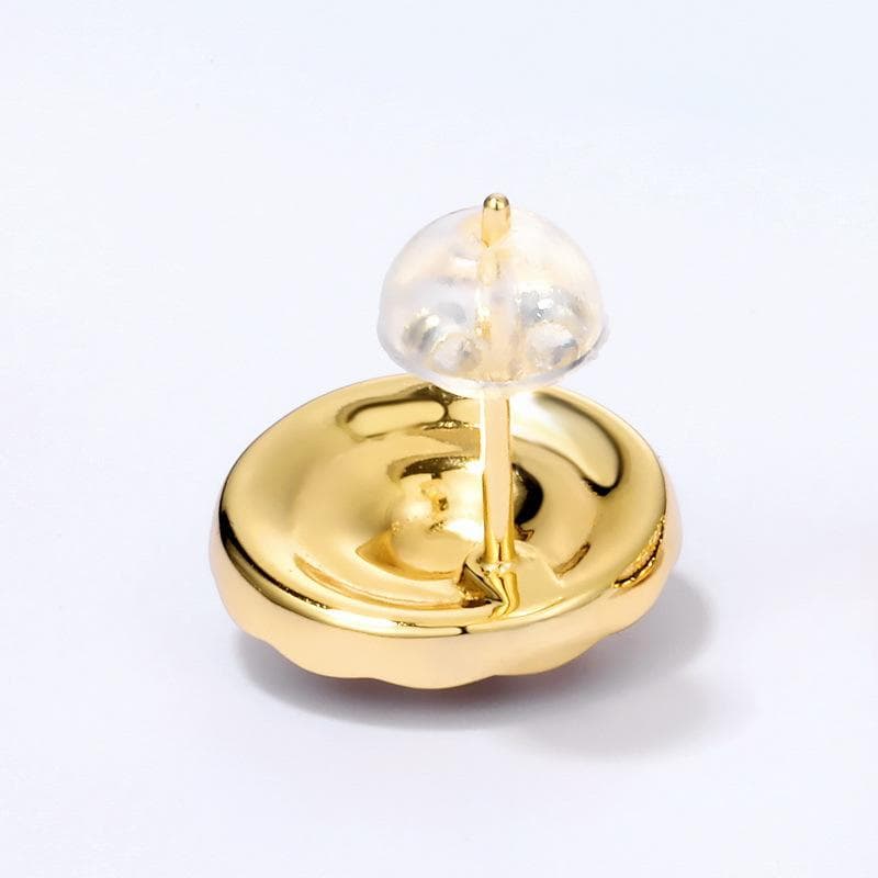 ＜受注制作＞こはくのピアス 琥珀 パール イエローゴールド 0188