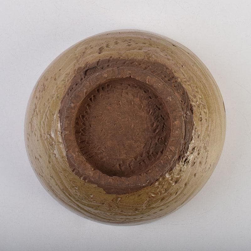 茶道具　青木木米作　波線文　菓子鉢　仕覆付　時代箱　V　R9578H