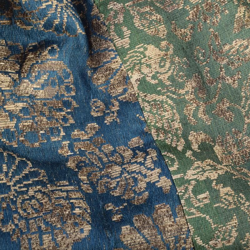 茶道具　青木木米作　波線文　菓子鉢　仕覆付　時代箱　V　R9578H