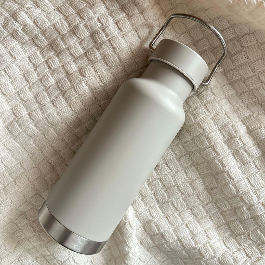 Starbucksスターバックスハンドルリッドステンレスロゴボトルマットベージュ