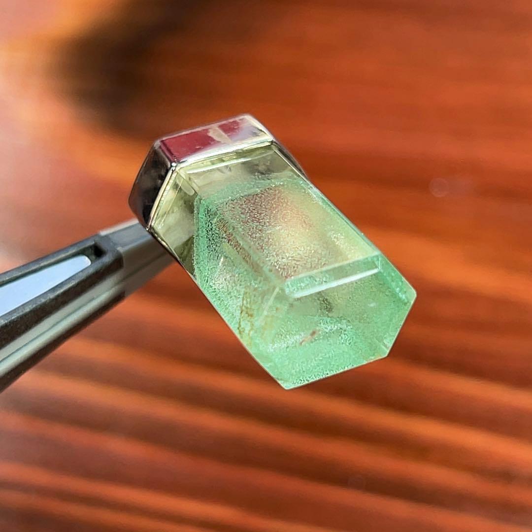 高品質　濃いグリーンファントムクォーツ　ネックレス 2 グリーンガーデン