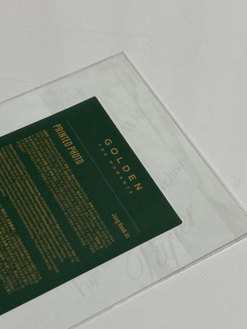 BTS GOLDEN 展示会　ジョングク フォトカードセット 特典トレカ　グッズ