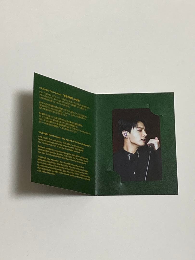 BTS GOLDEN 展示会　ジョングク フォトカードセット 特典トレカ　グッズ